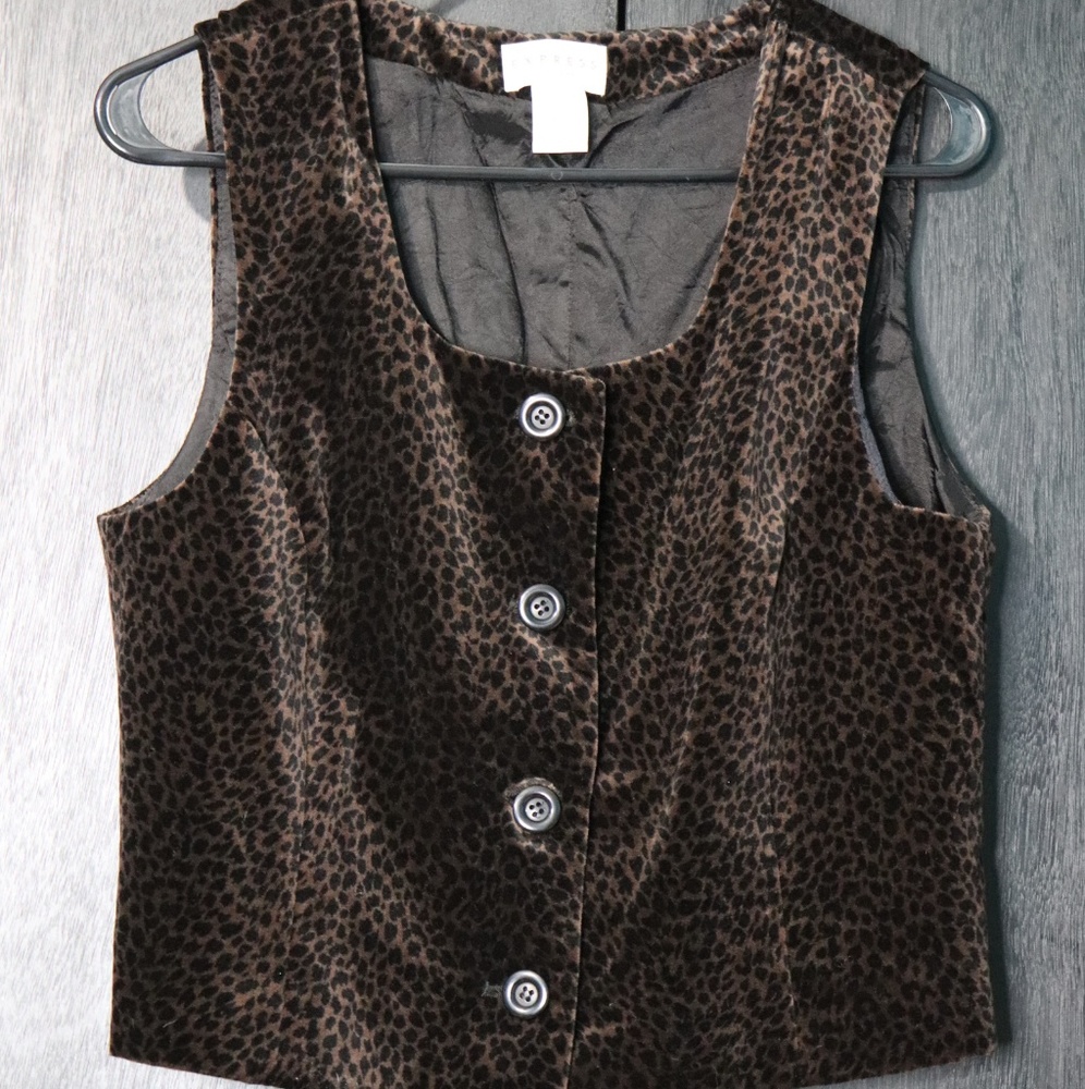 Leapard vest
